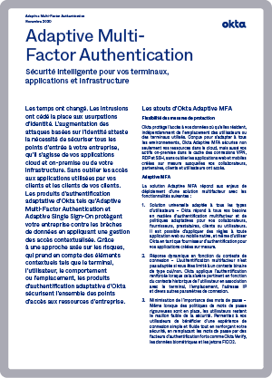 Okta Adaptive Multi-factor Authentication FR