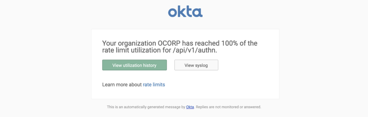 Okta utilization history