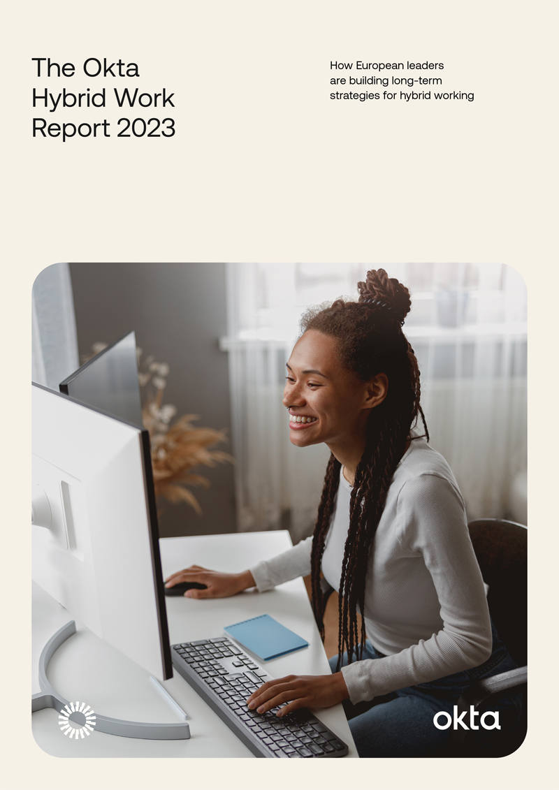 Okta Hybrid Work Report 2023 cover