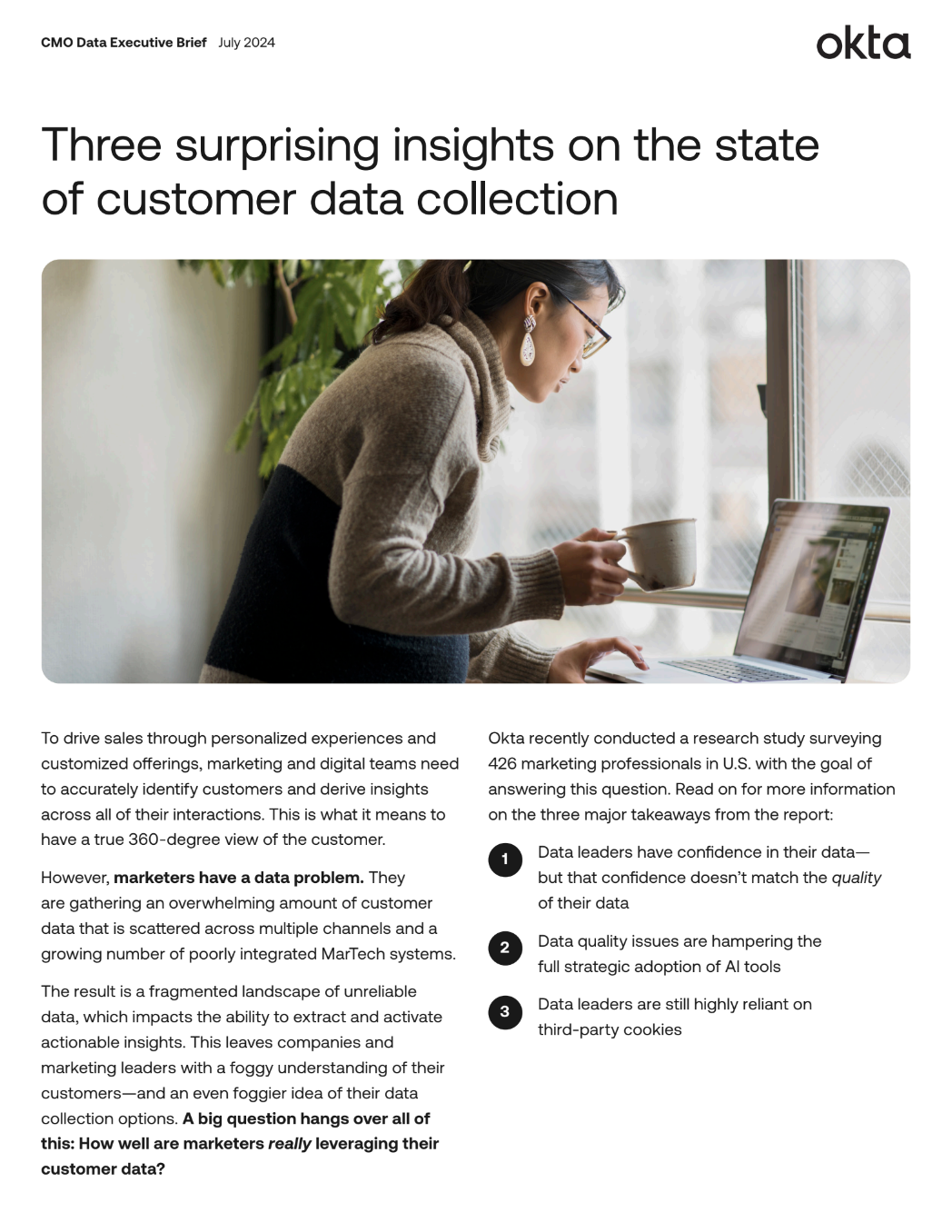 Thumbnail of CMO Data Executive Brief - How well are marketers really leveraging their customer data?