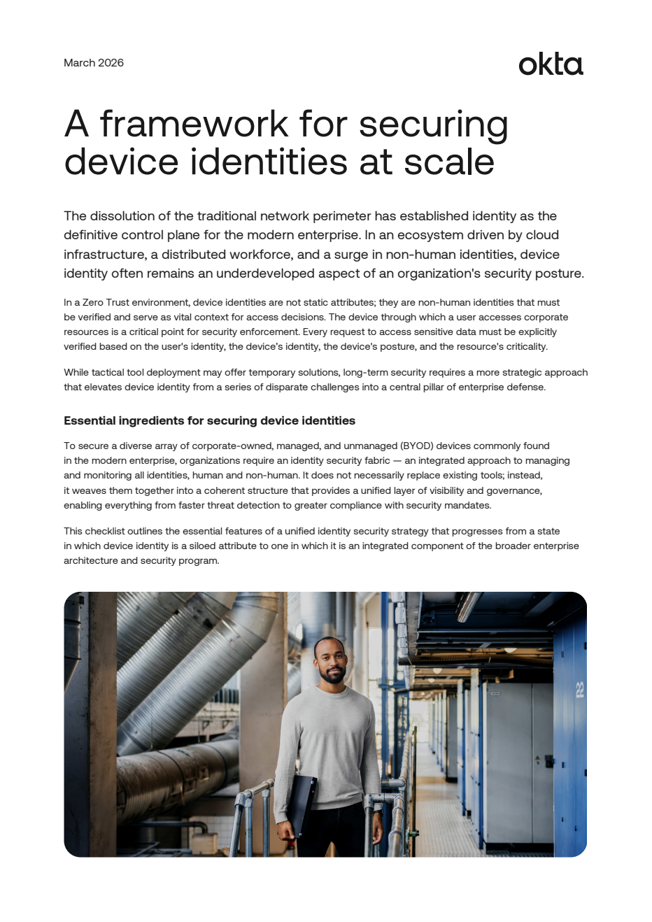 Image of 'A framework for securing device identities at scale' whitepaper