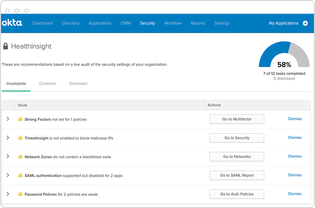 Admin Experience Security Health Check