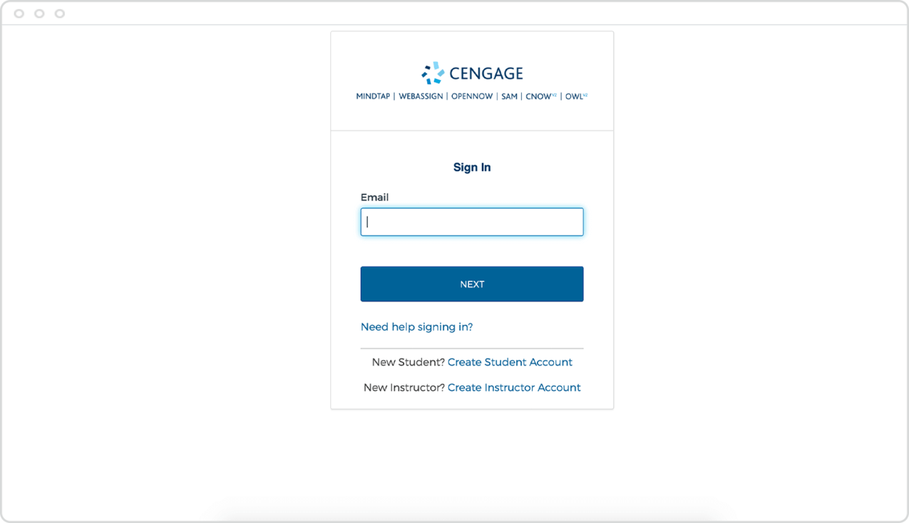 Cengage login