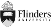 Flinders University Logo Grayscale