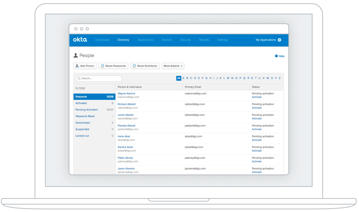 User Management Okta