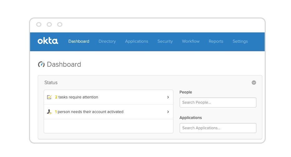 Okta Admin Experience Dashboard
