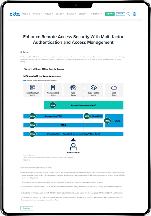 Enhance Remote Access Security With Multifactor Authentication and