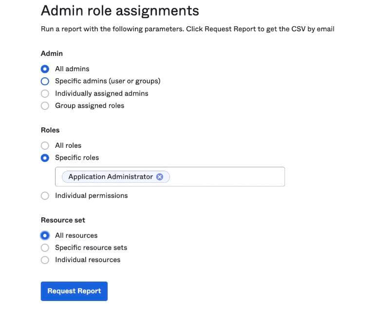 Admin Role Assignments