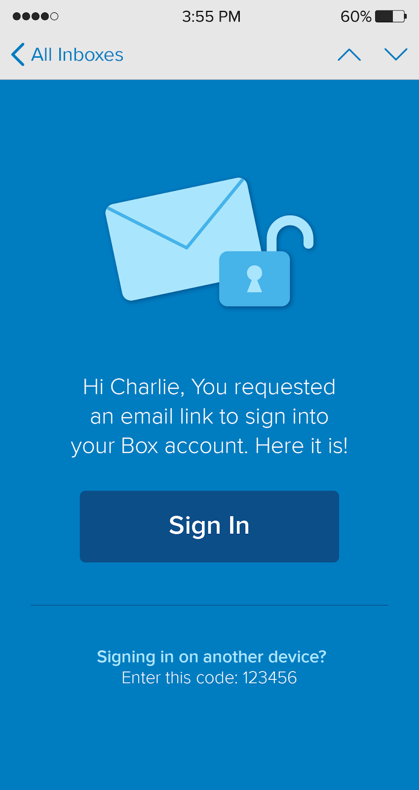 Magic Link /notification