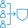 Connecting to identities icon