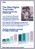 Infographic: The Okta Digital Trust Index - Exploring the human edge of trust in retail