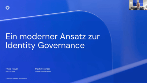 Ein moderner Ansatz zur Identity Governance - webinar