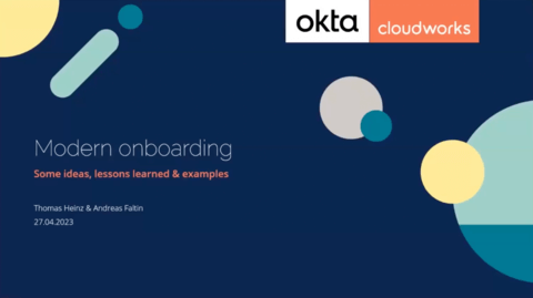 Modern Onboarding webinar