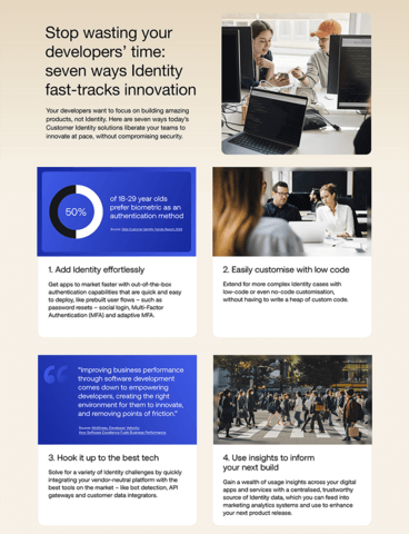 Stop wasting your developers’ time: seven ways Identity fast-tracks innovati